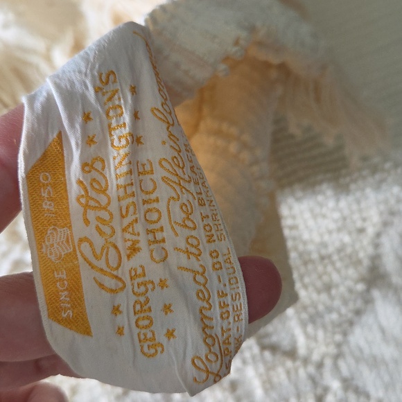 Vintage Bates George Washinton's Choice Chenille Bedspread Flaws - Picture 17 of 17